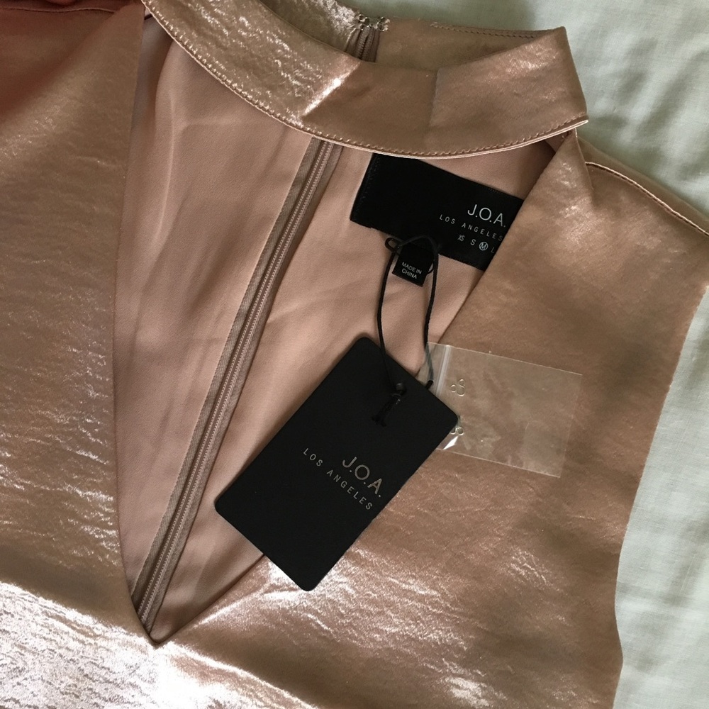 J.O.A Nordstrom Choker Slip Dress Dusty Pink - Picture 3 of 3